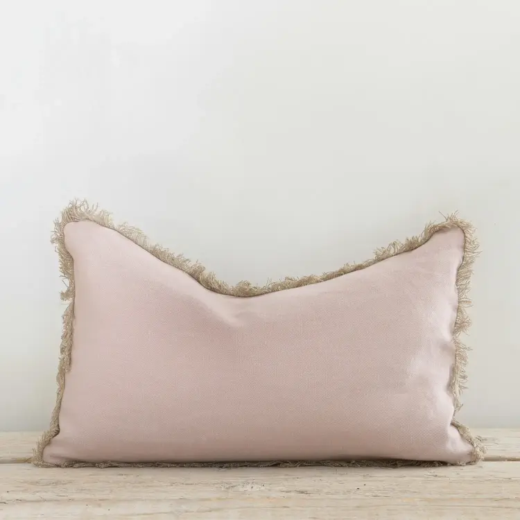 Bérengère Leroy Bérengère Leroy Capri Linen Cushion - Rose Lumbar