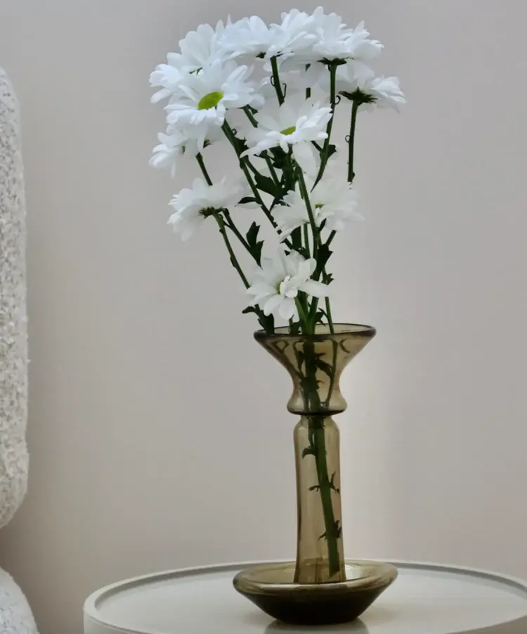 Porta Candele Fumé Candle Holder