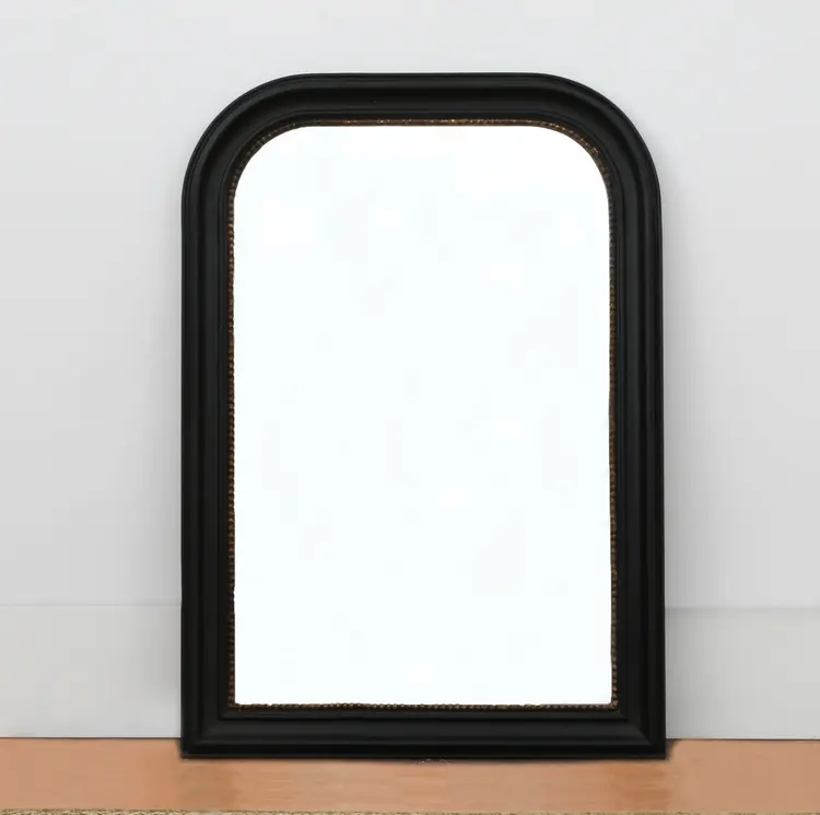 Black & Gold Napoleon Mirror Small (warehouse item)