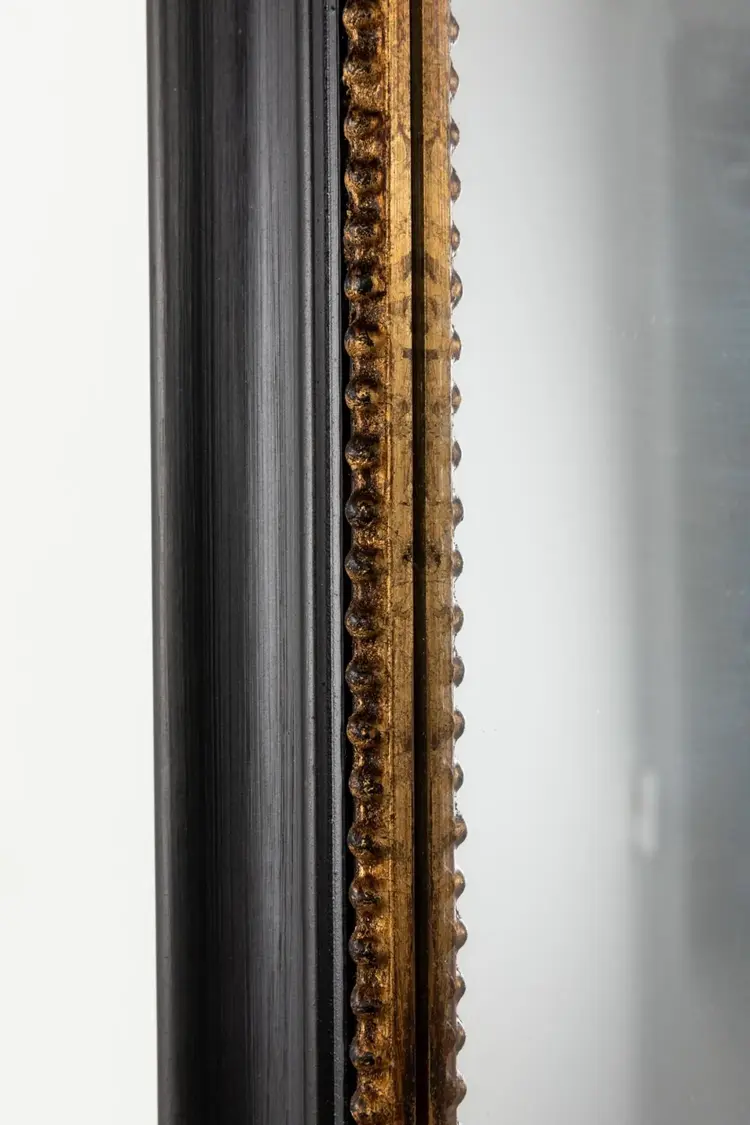 Black & Gold Napoleon Mirror Small (warehouse item)