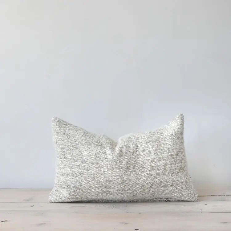 Nash Belgian Pillow in White