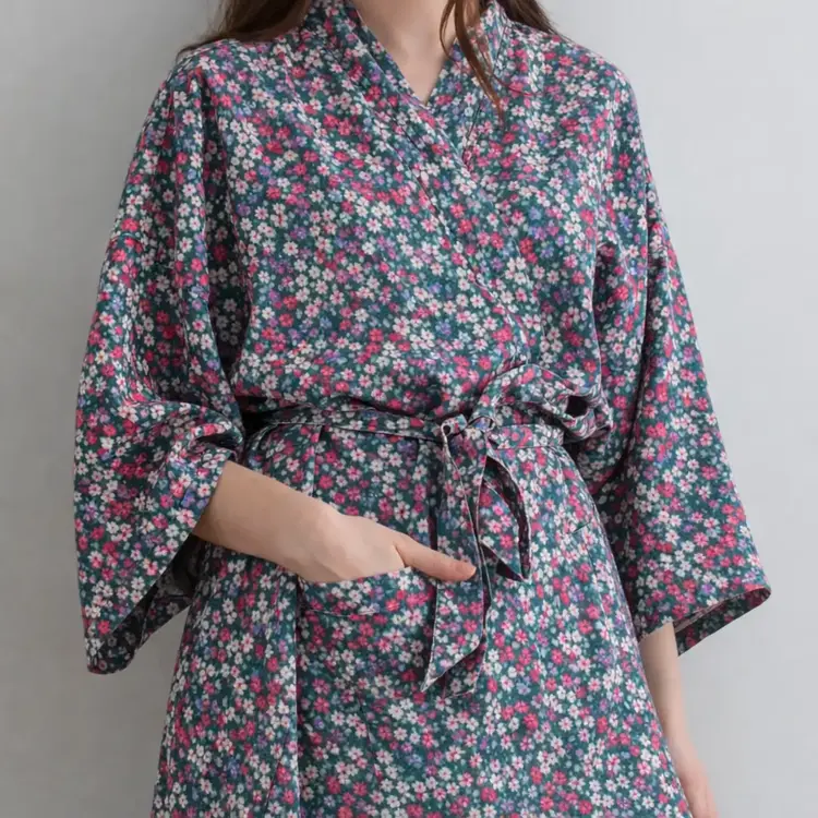 French Linen Kimono Robe