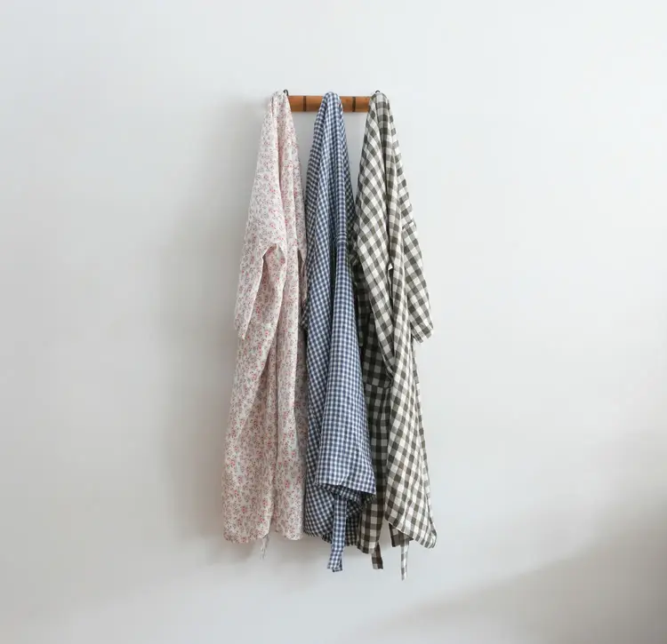 French Linen Kimono Robe