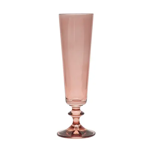 Bella Champagne Flute in Sunset Rose (online only)