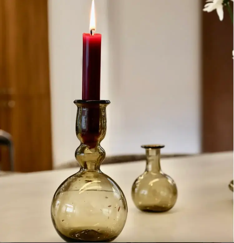 Laveno Montebello Fumé Candle Holder or Vase
