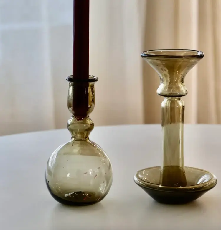 Laveno Montebello Fumé Candle Holder or Vase
