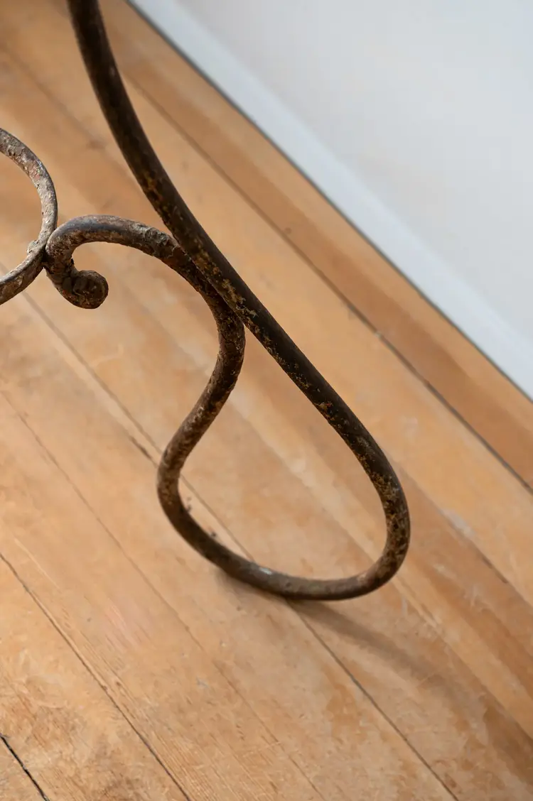 Antique French Metal Bistro Table