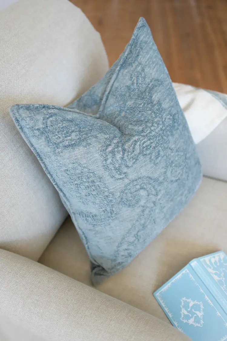 Savery Cushion in Blue 19x19"