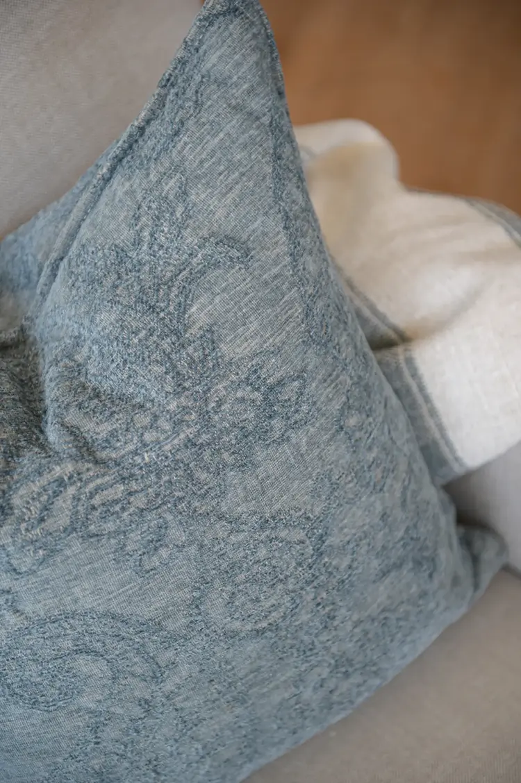 Savery Cushion in Blue 19x19"