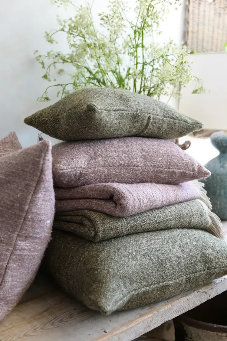 Nash Pillow in Lavender - Belgian linen