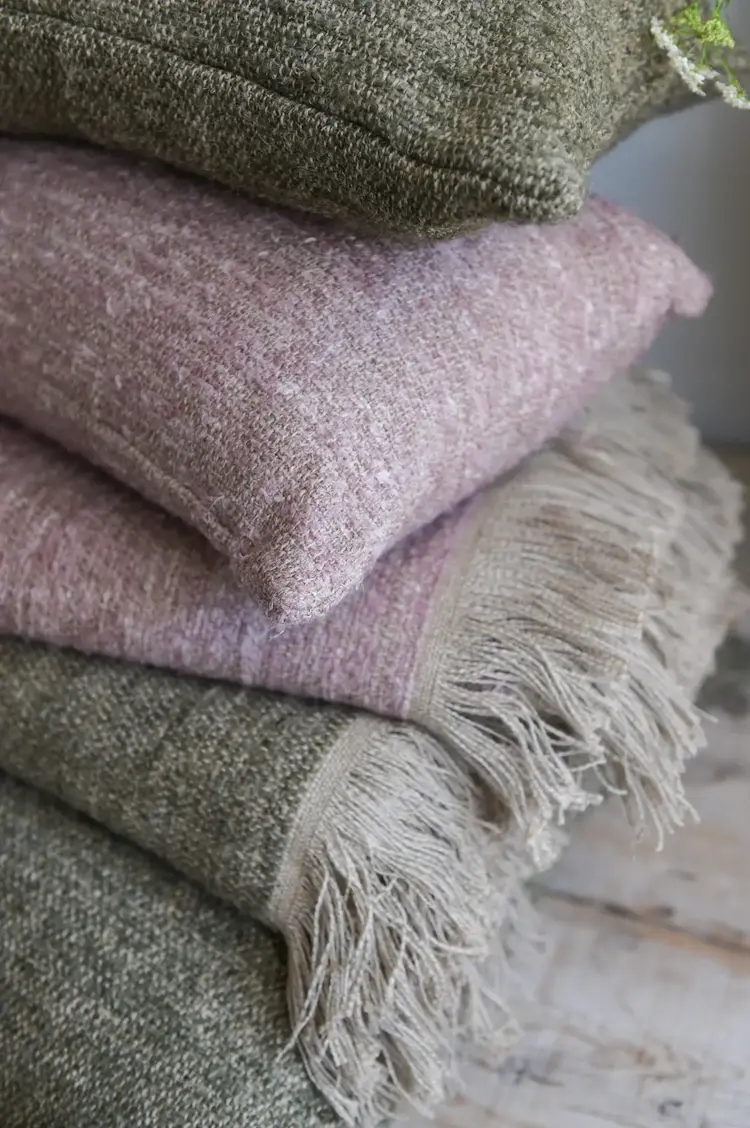 Nash Pillow in Lavender - Belgian linen