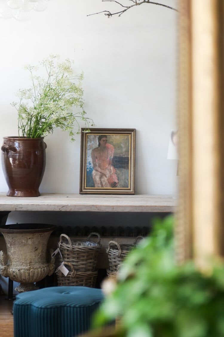 Vintage Abstract Nude Painting, UK, 20th Century