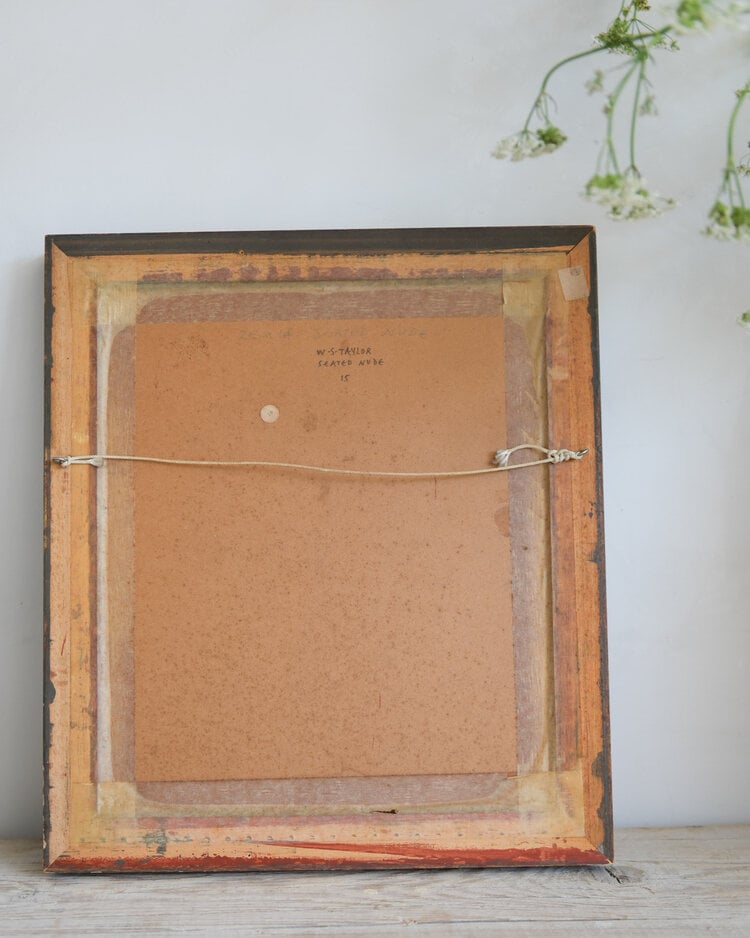 Vintage Abstract Nude Painting, UK, 20th Century