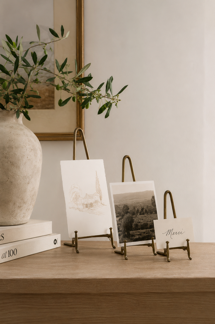 Antiqued Brass Display Stand