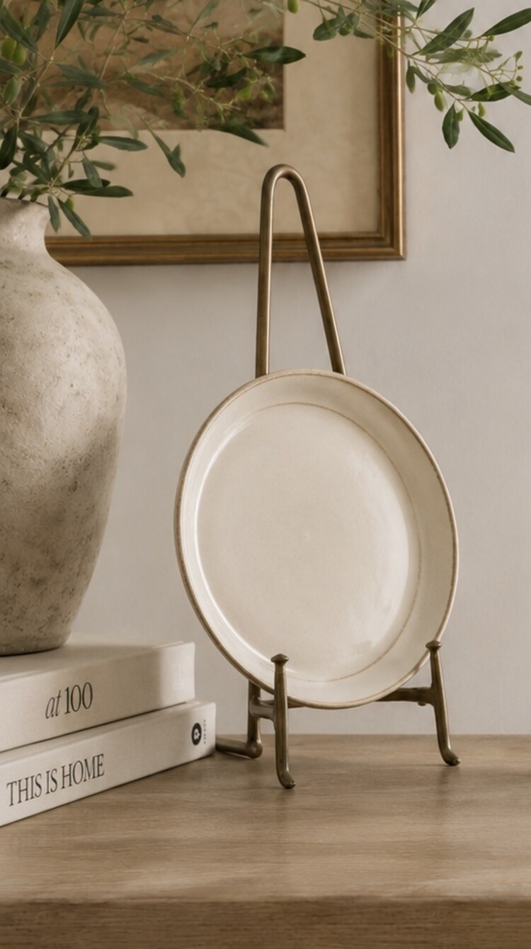 Antiqued Brass Display Stand