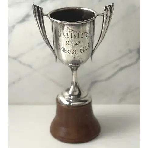 Antique Silver Plated Trophy