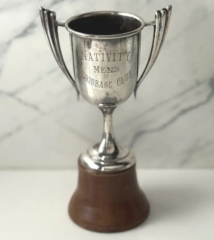 Antique Silver Plated Trophy