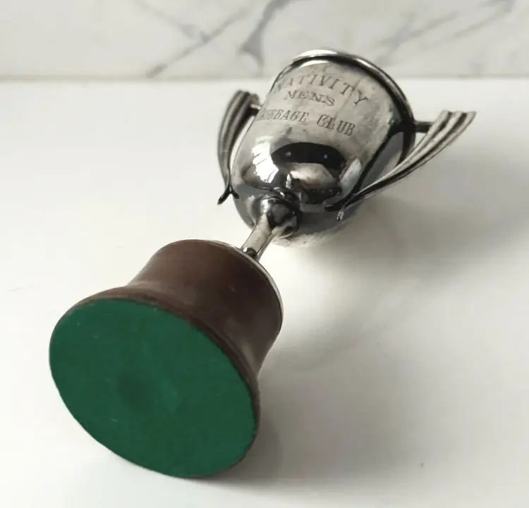 Antique Silver Plated Trophy