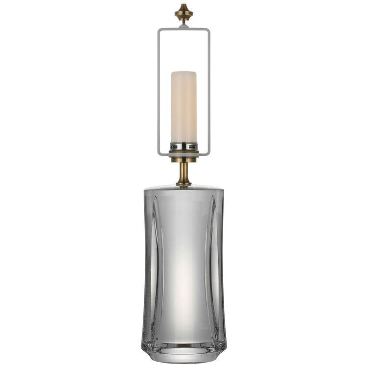 Figlia 27" Cordless V-Cut Round Table Lamp