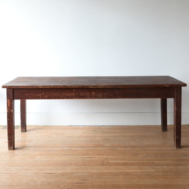 Antique Rustic Dining Table from Burgundy, France