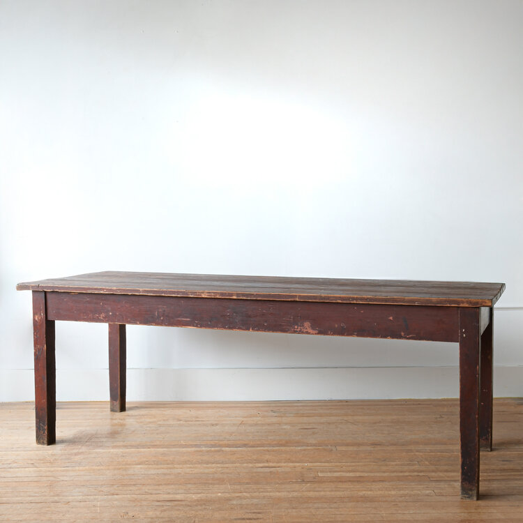 Antique Rustic Dining Table from Burgundy, France