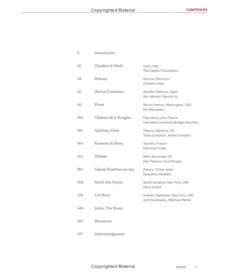 'Roses in the Garden' Book