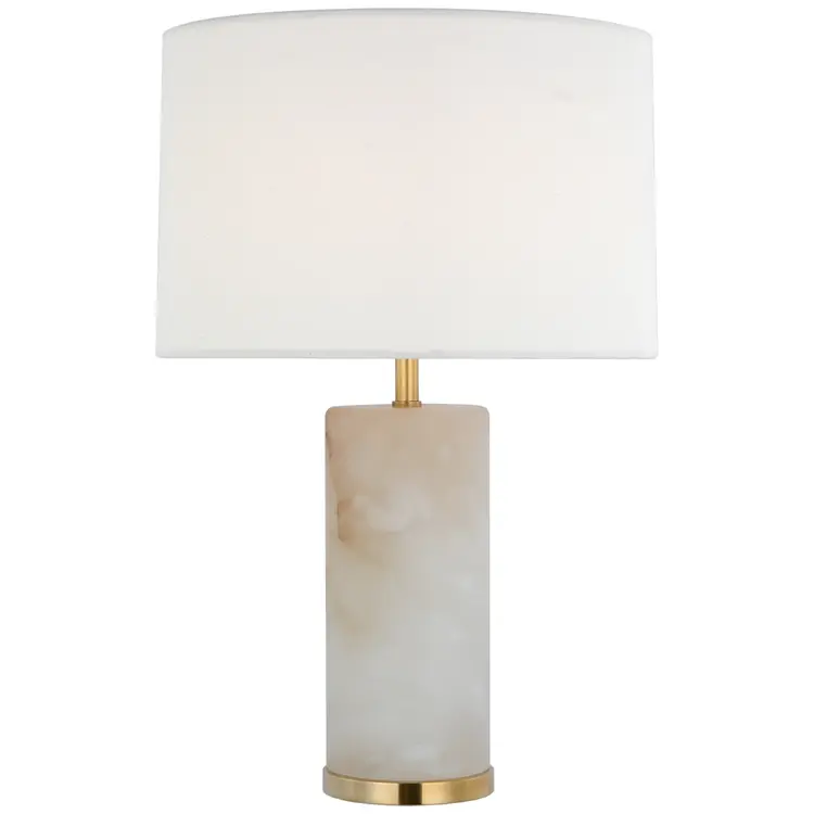 Lineham Cordless Table Lamp in Alabaster or Crystal