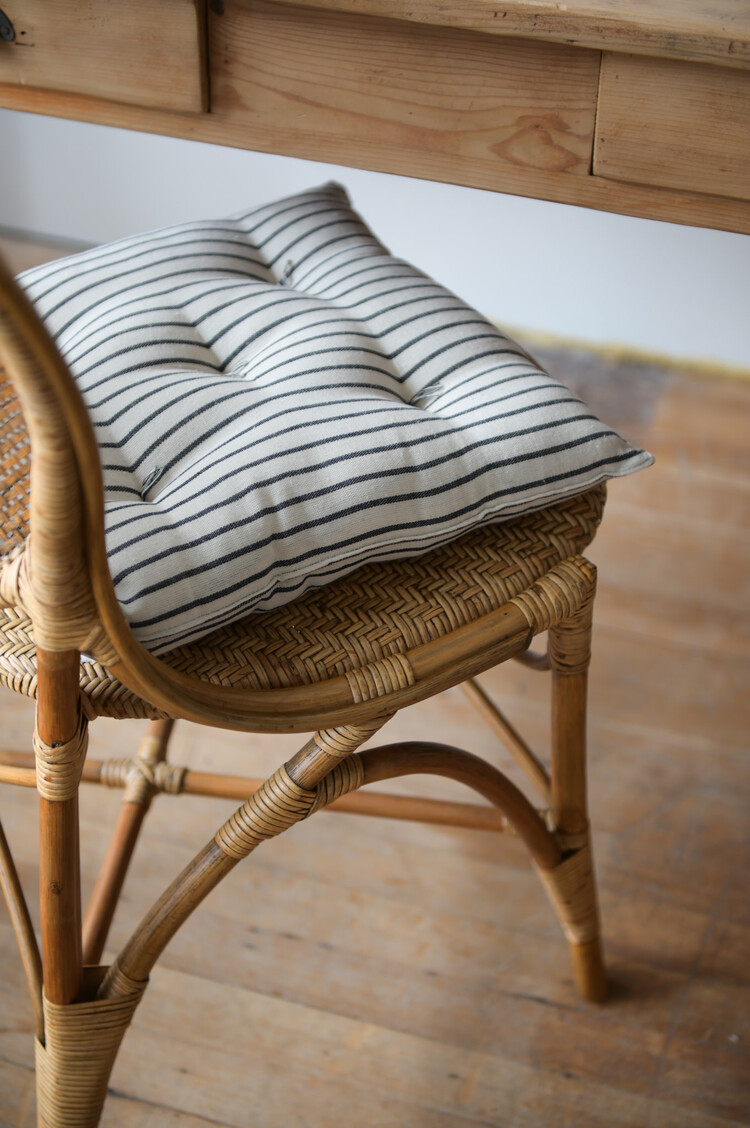 Stripe Chair Cushion - Machine Washable