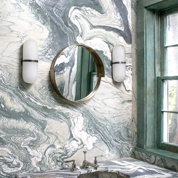 Melange Pill Form Sconce in Alabaster