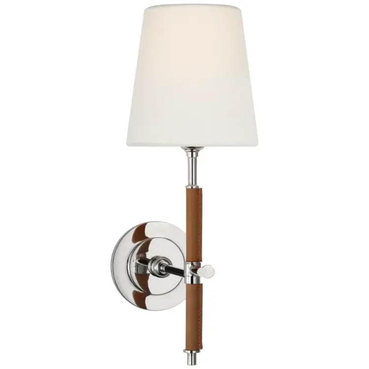 Bryant Leather Wrapped Sconce