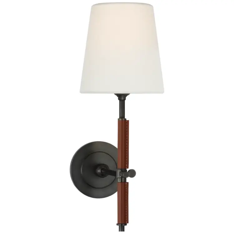 Bryant Leather Wrapped Sconce