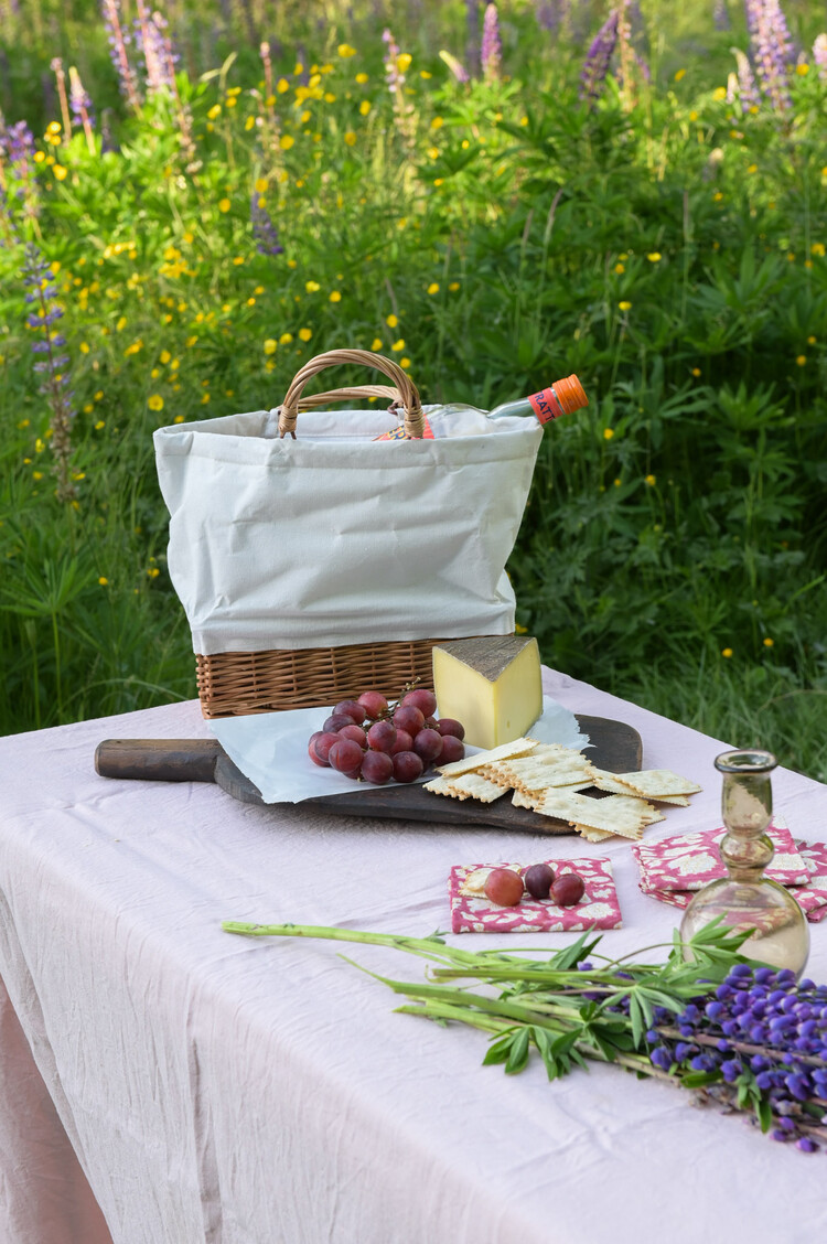 Willow & Fabric Cooler Bag