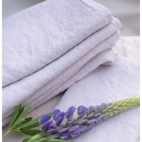 French Linen Napkins in Lilac (set of 6)