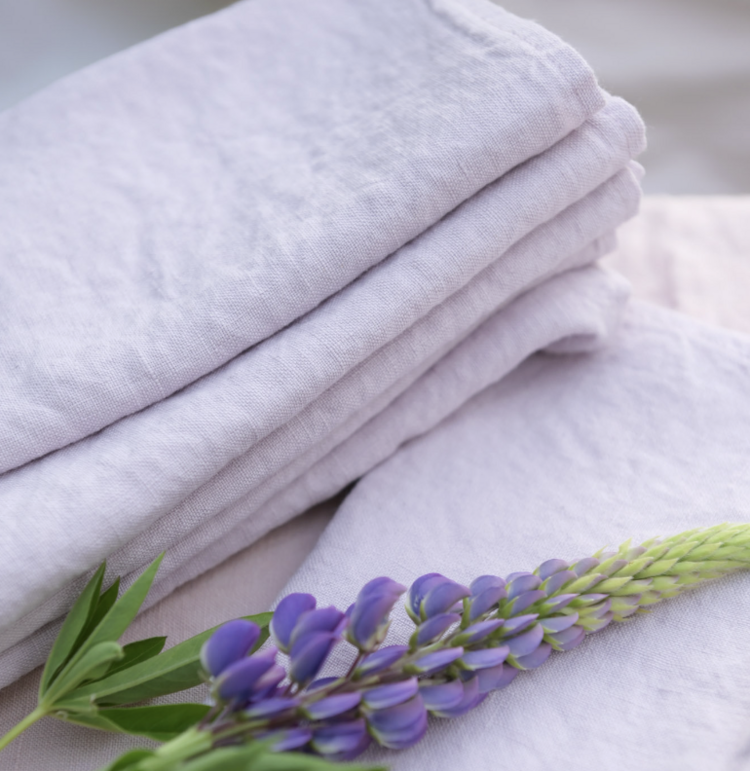 French Linen Napkins in Lilac (set of 6)