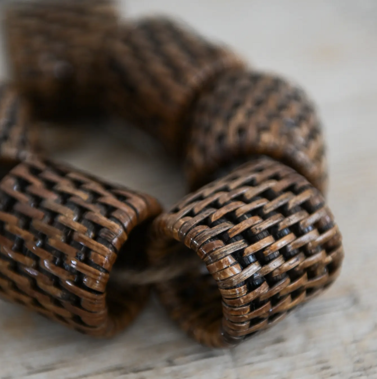Rattan Napkin Rings (set of 6)