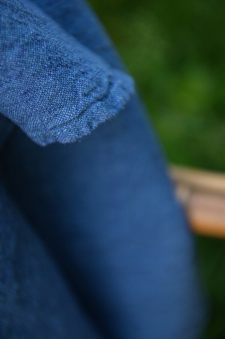 Dark Jeans French Linen Tablecloth