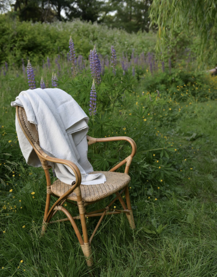 Pearl Grey French Linen Tablecloth
