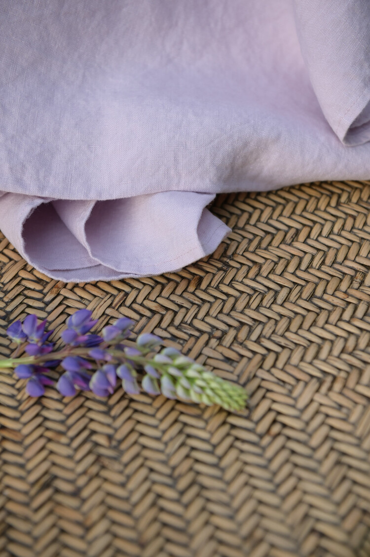 Lilac French Linen Tablecloth