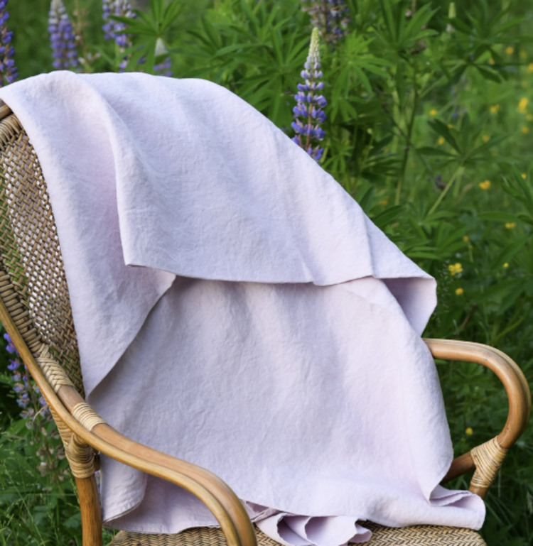 Lilac French Linen Tablecloth