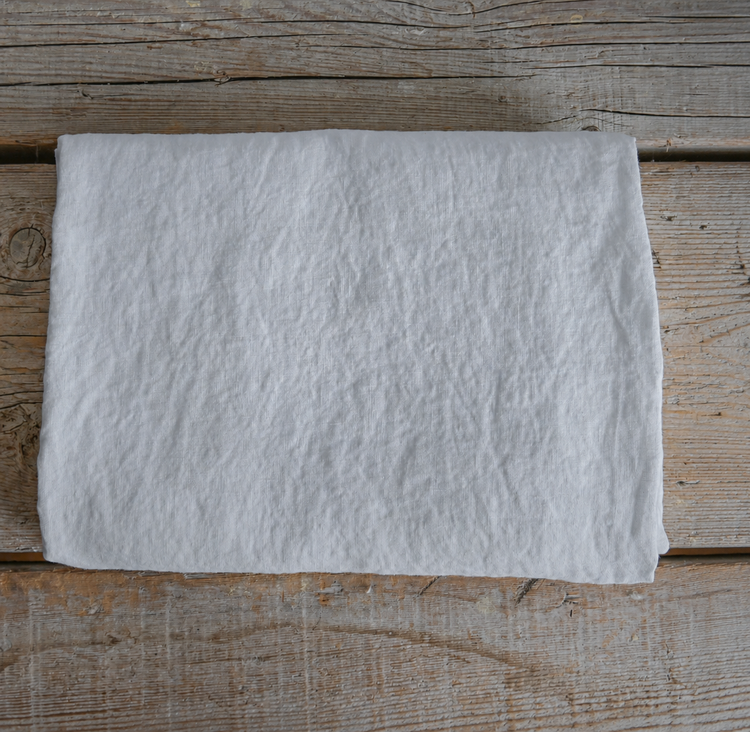 Pearl Grey French Linen Tablecloth