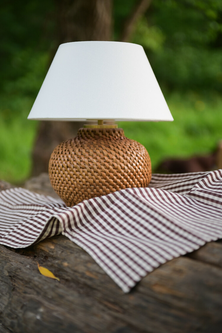 Avedon 11" Cordless Rattan Lamp
