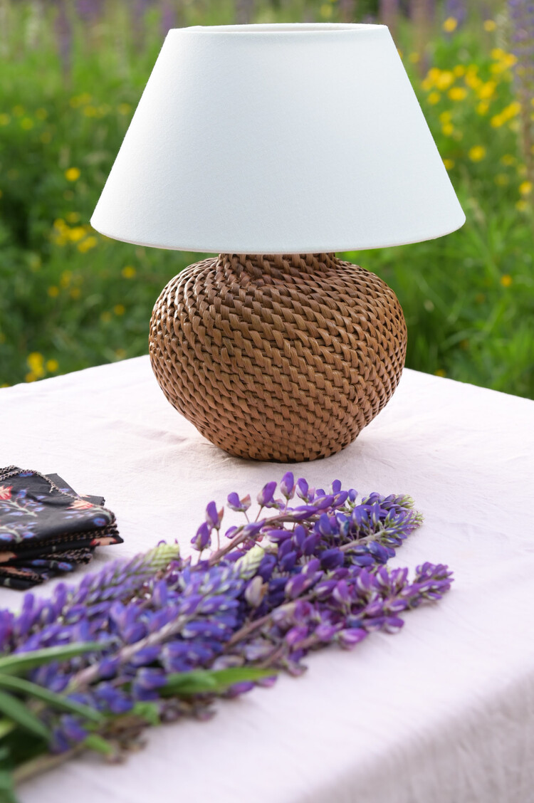 Avedon 11" Cordless Rattan Lamp