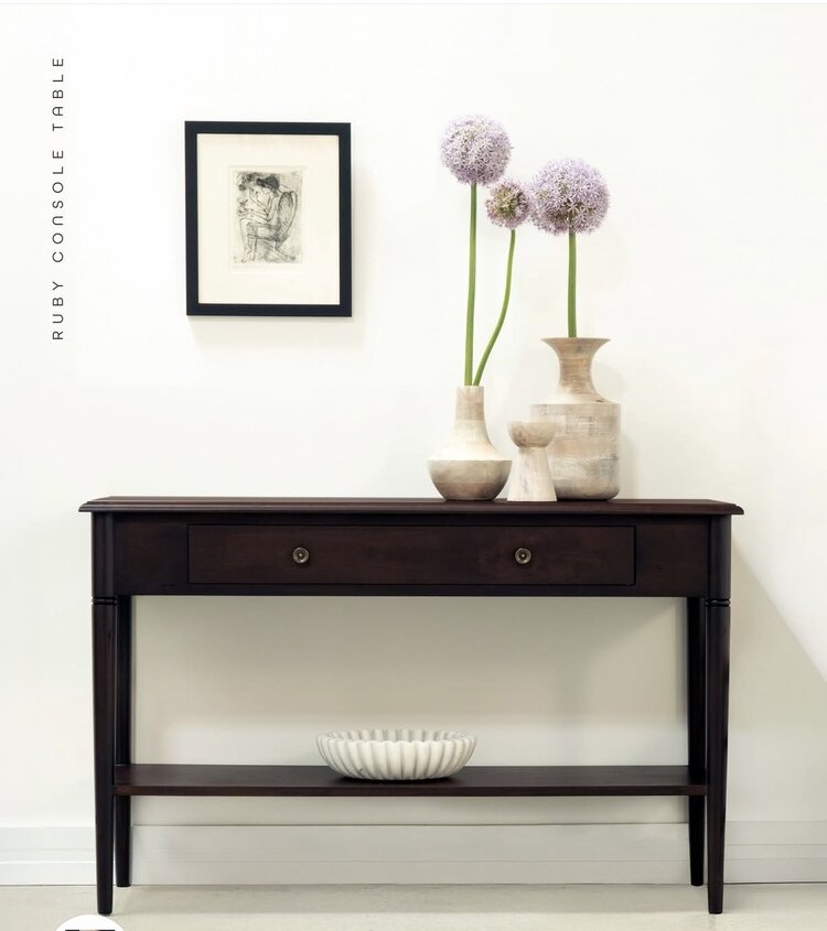 Ruby Console Table 48 or 72" solid wood