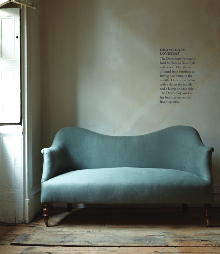 John Derian Dromedary Loveseat Sofa by John Derian