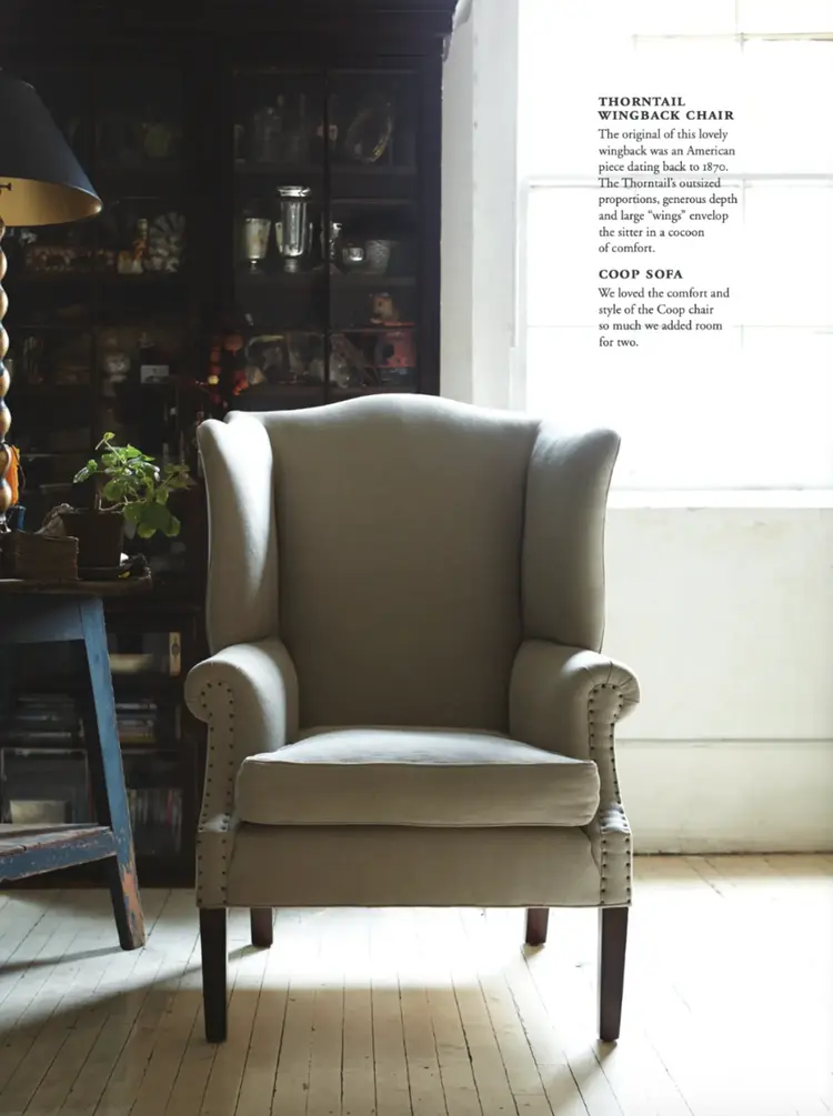 Thorn Tail Wingback Chair by John Derian