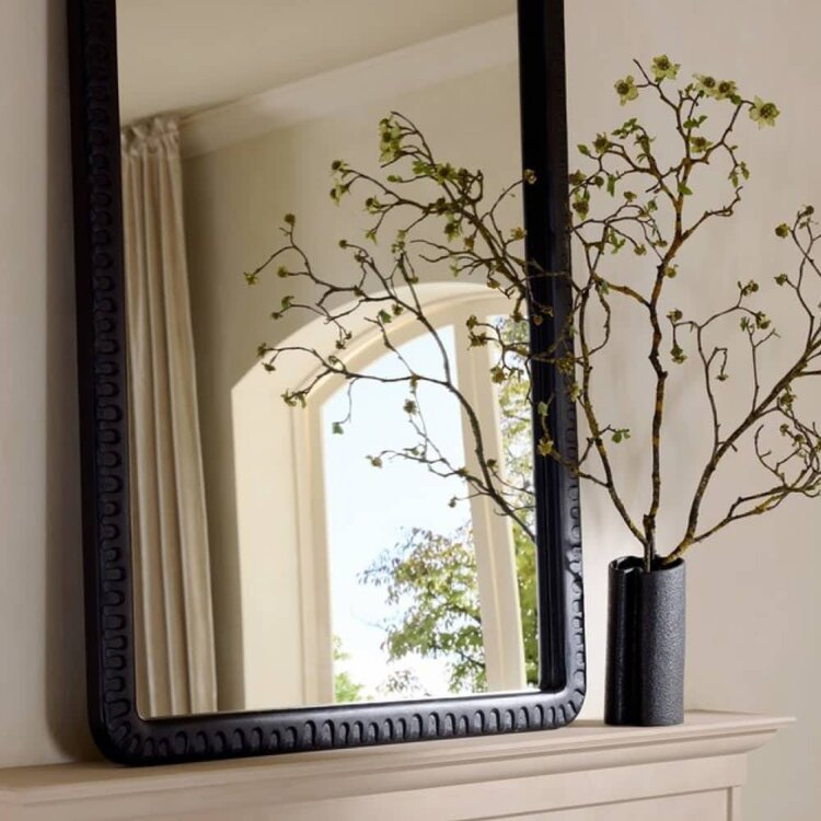 Gregory Mirror in Ebony Mango Wood