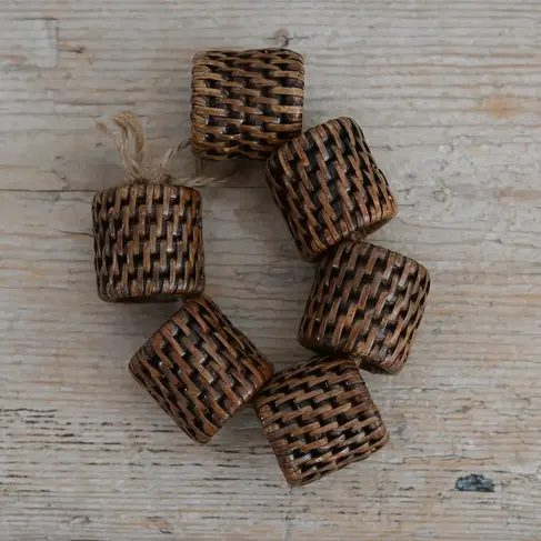 Rattan Napkin Rings (set of 6)