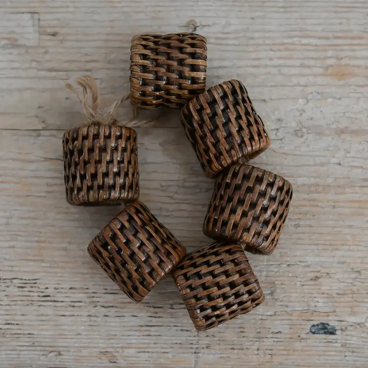 Rattan Napkin Rings (set of 6)