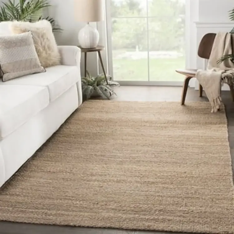 Genoa Bay Jute Rug in Drift Sand 38