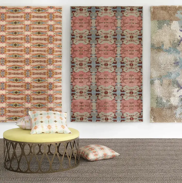 Sisal Wave Woven Rug in Greige